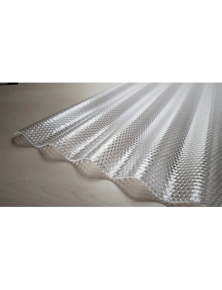 Profilētā polikarbonāta loksne DIAMOND SINUS 2,8 mm 1.045x6m, caurspīdīgs, 2 image