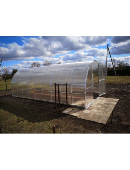 Siltumnīca KLASIKA TUBE 3x10m (30m2) ar pamatiem un 6mm polikarbonāta pārklājumu; 4779037492510, 2 image