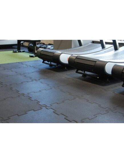 Gumijas grīdu segums PUZZLE sporta zālēm un āra laukumiem 18mm 1000 x 1000 mm, zaļš