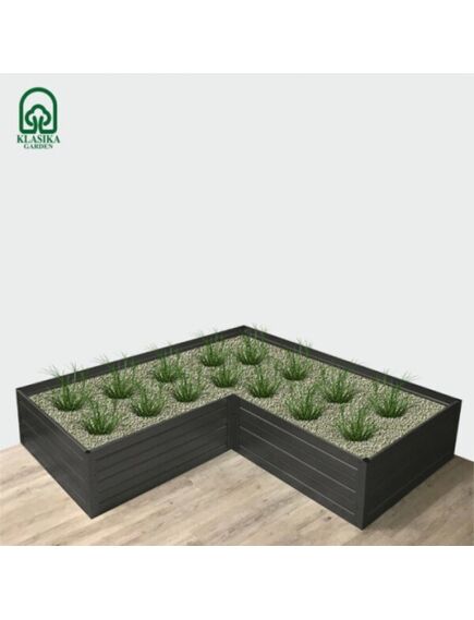 Paaugstinātā dārza dobe Klasika Garden L - veida, krāsota