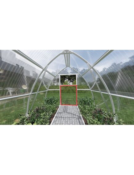 Papildus durvis siltumnīcai KLASIKA ARROW 900x1230mm, bez pārklājuma