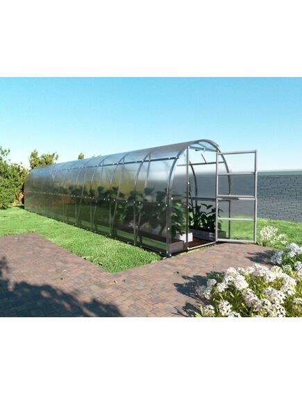 Siltumnīca KLASIKA SLIM 2x10m (20m2) ar 6mm polikarbonāta pārklājumu