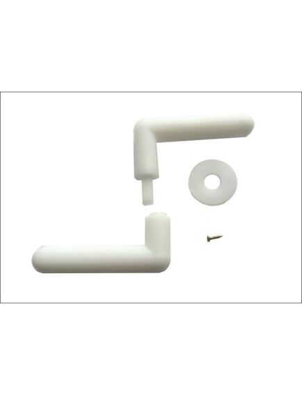 Siltumnīcas rokturis, plastmasas, balts