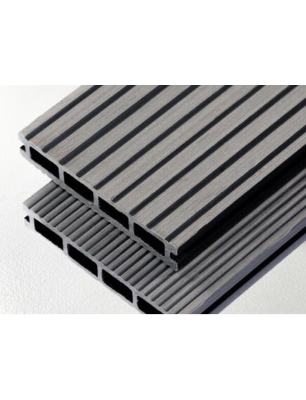 Композитная террасная доска АРТ-1, темно-серый