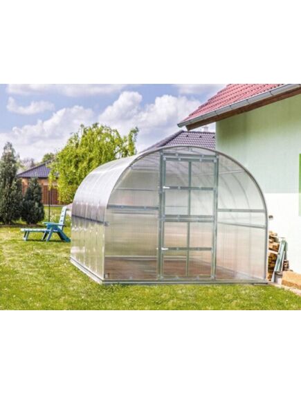 Siltumnīca KLASIKA 12 (3x4m) ar pamatiem un 4mm polikarbonāta pārklājumu; 4779037490196