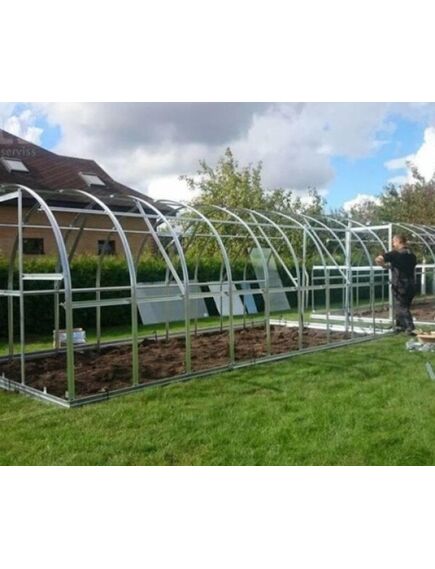 Karkass siltumnīcai KLASIKA 12 ar pamatiem, 3x4m; bez pārklājuma