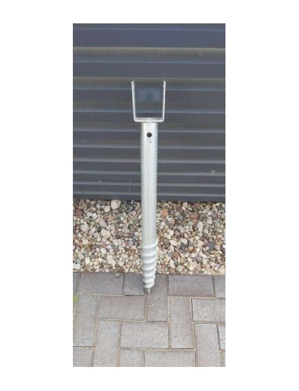 Skrūvpālis U veida 100x1200x2,0mm HDG