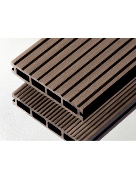Композитная террасная доска АРТ-1, Коричневая