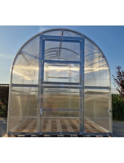 Siltumnīca KLASIKA SLIM 2x6m (12m2) ar 4mm polikarbonāta pārklājumu, 2 image