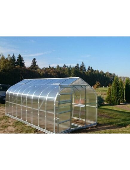 Siltumnīca KLASIKA STANDART 10 - 2,5x4m ar pamatiem un 6mm polikarbonāta pārklājumu; 4779037490264, 2 image