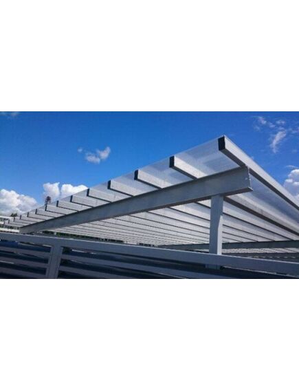 Šūnu polikarbonāts 10 mm, caurspīdīgs, 2,10x6m;