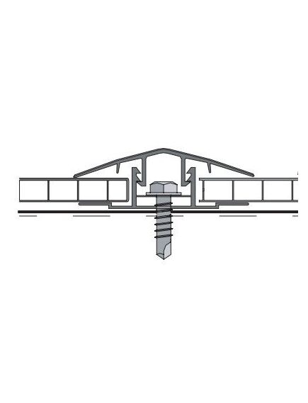 Universāls savienojuma profils 4-10 mm CLICK sistēmas (saspraužams) polikarbonāta loksnēm 2m;, 3 image