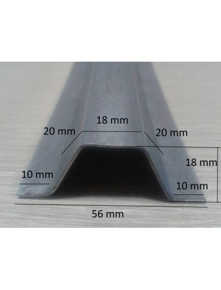 Cinkota tērauda Omega profils 1mm, 2.5m
