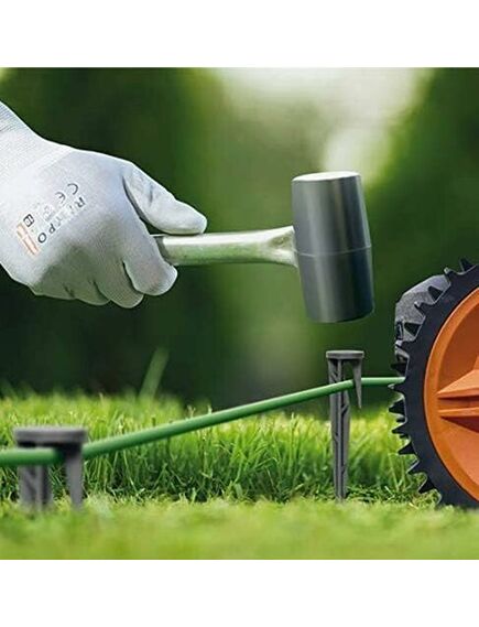 Крепежные гвозди для крепления ограничительного провода к газонокосилке-роботу 10 см (50 шт./упак.), изображение 2