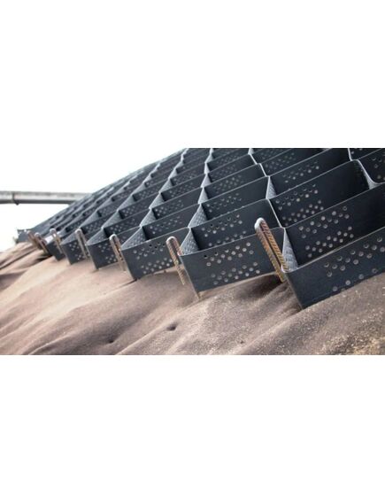 Георешетка для стабилизации грунта и укрепления откосов 70мм 2,46х6,1м (15м2), Размер ячейки 203х246мм