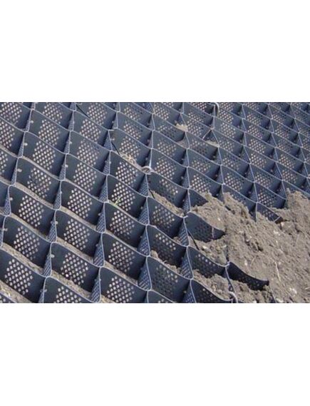 Георешетка для стабилизации грунта и укрепления откосов 100мм 2,46х6,1м (15м2), Размер ячейки 203х246мм, изображение 2