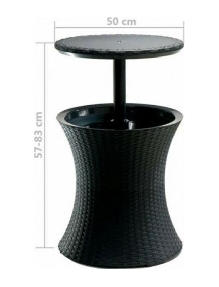 Dārza bārs Keter Cool Bar Rattan, brūns, 2 image