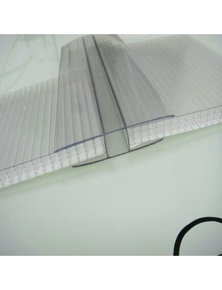 Соединительный профиль PC-H для 8-10 mm поликарбонатных листов, бронза, 4000mm, изображение 2