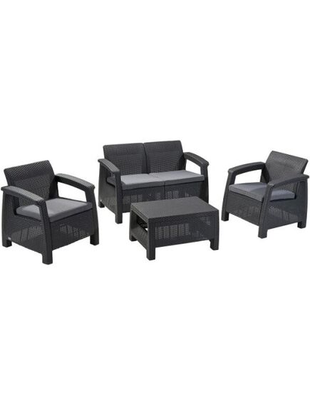 Dārza mēbeļu komplekts KETER Corfu set grafīta pelēks, 2 image