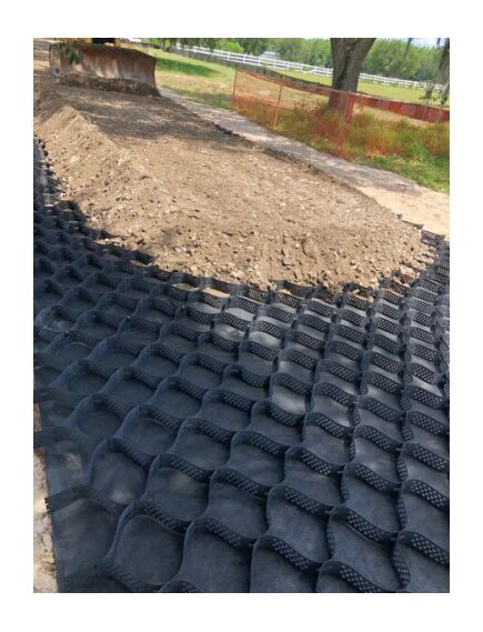 Георешетка для стабилизации грунта и укрепления откосов 100мм 2,46х6,1м (15м2), Размер ячейки 203х246мм