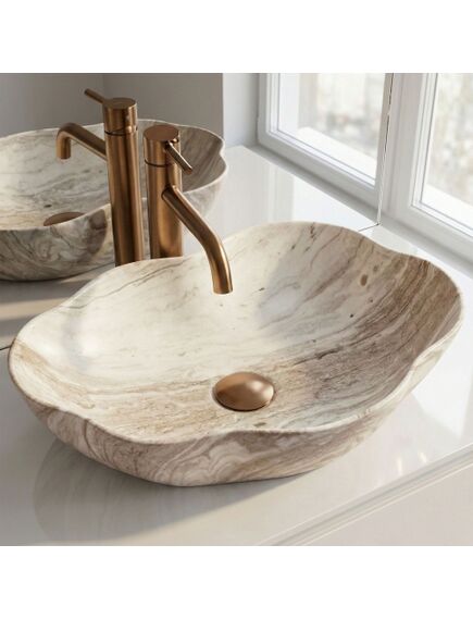 Rea Sanitary Umywalka nablatowa Rea Pearl Saturn, 4 image