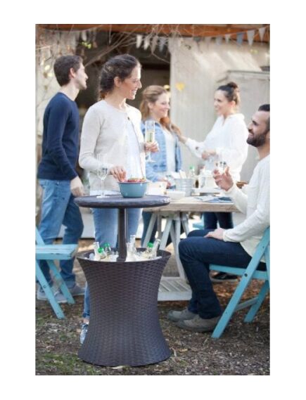 Dārza bārs Keter Cool Bar Rattan, pelēks, 2 image