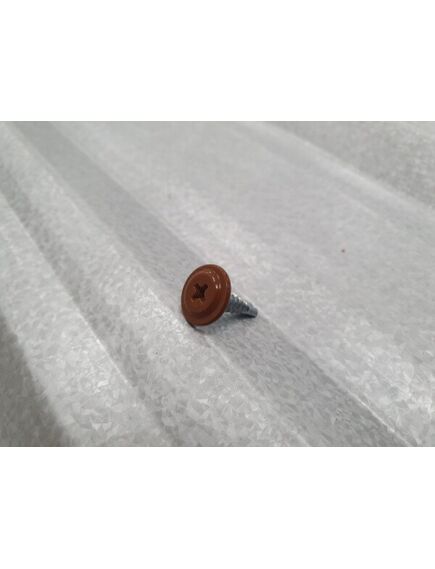 Stiprināšanas skrūves profilēta metāla žoga štaketām 4,2x16 RAL8017, 3 image