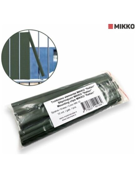 Nobeigums žoga lamilēm 19cm, Zaļš, 10 gab iepak, 2 image