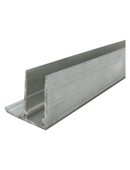 Алюминиевый торцевой профиль для листов поликарбоната ALU-F 10мм 3,15 м, изображение 2