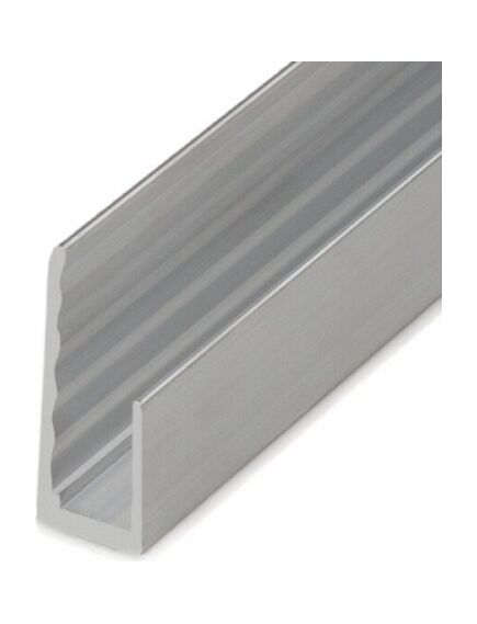 Алюминиевый торцевой профиль для листов поликарбоната ALU-U 6мм, 2100мм