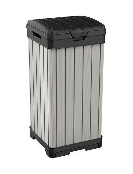 KETER atkritumu tvertne ROCKFORD WASTE BIN 125L, brūngani pelēks – antracīts