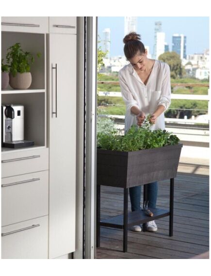 KETER URBAN BLOOMER puķu pods, pelēks