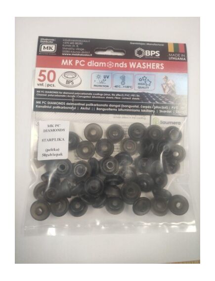 Starplika MK DIAMONDS, pelēka 50gab/iepak, 3 image