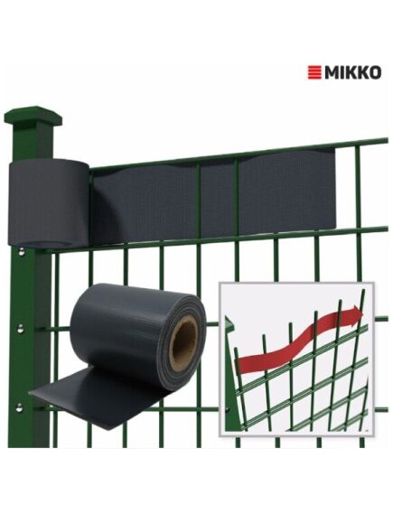 Žoga lamile MIKKO 4,75cm x 35m (750 g/m2) RAL8017 brūna + 28 gab. turētāji, 3 image