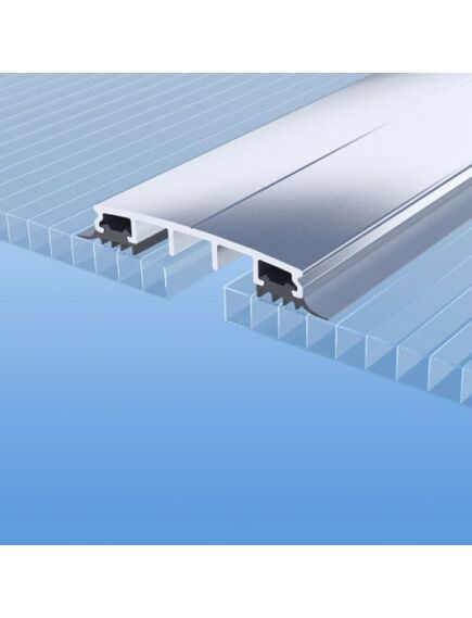 Алюминиевый соединительный верхний профиль с уплотнительными резинами 6м;, изображение 2