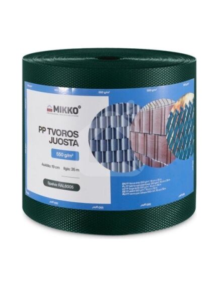 Žoga lamile MIKKO 0,19x35m, (550 g/m2) zaļa
