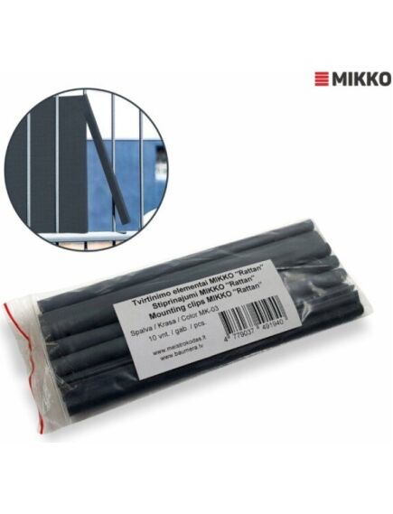 Nobeigums žoga lamilēm 19cm, Tumši pelēks, 10 gab iepak