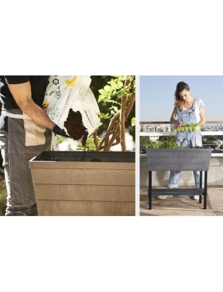 KETER URBAN BLOOMER puķu pods, brūns, 3 image