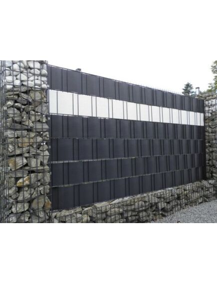 Žoga lamile MIKKO Economy 4,75x3500cm (450 g/m2) RAL7016, tumši pelēka + 28 gab. turētāji, 3 image