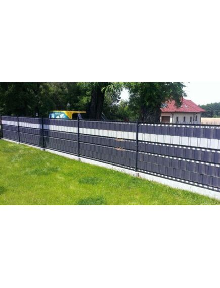 Žoga lamile MIKKO Economy 4,75x3500cm (450 g/m2) RAL7016, tumši pelēka + 28 gab. turētāji