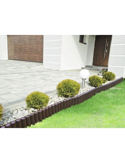 Декоративный бордюр/садовая ограда 150x270 мм, 8 шт. (2,2 m), коричневый, изображение 3