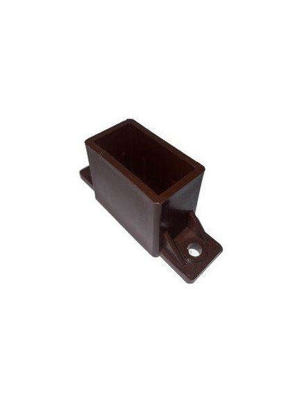 Horizontālā profila PVC turētājs 20x40 mm, brūns
