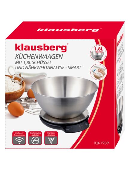 King Hoff Virtuves svari ar bļodu 1,8 L, KLAUSBERG KB 7939, 3 image