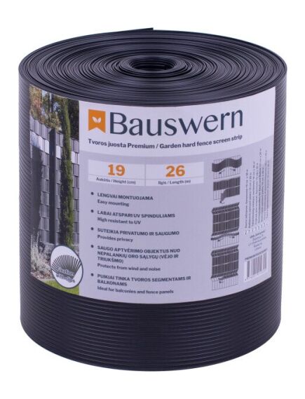 Žoga lamile Bauswern Premium 2600x19cm (700 g/m2) RAL7016, tumši pelēka