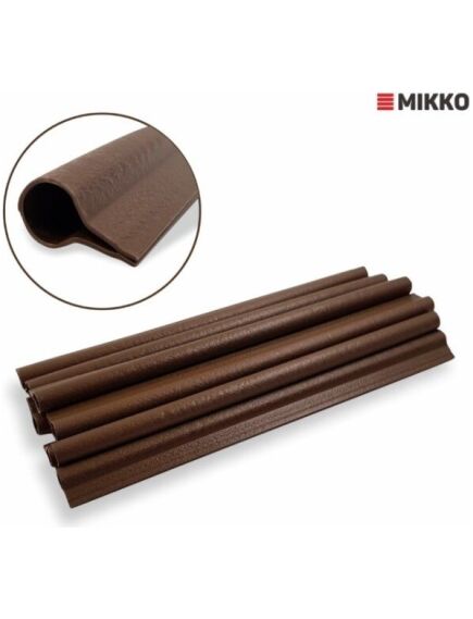 Nobeigums žoga lamilēm 19cm, brūns, 10 gab iepak