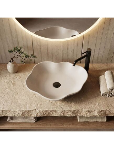 Rea Sanitary Umywalka nablatowa Rea Pearl Warm, 4 image