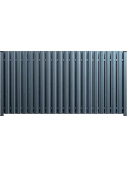 Profilēta metāla žoga štaketas ESTETIC PSx2 RAL8019 (glancēts poliesters pelēki brūns), 3 image