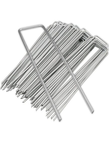 П-образные металлические гвозди для крепления агропленки 15х7,5х15см (10 шт/уп), изображение 2