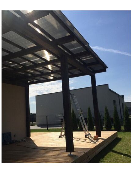 Šūnu polikarbonāts 6 mm, bronza, 6x2.1m