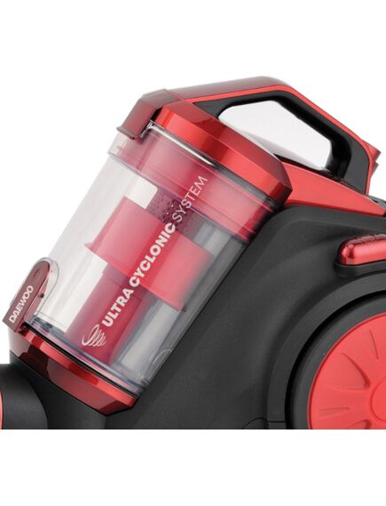 Daewoo Пылесос Daewoo RCC 120R 1 без мешка для сбора пыли, 800 Вт, контейнер для сбора пыли 1,5 литра, мощн, изображение 3